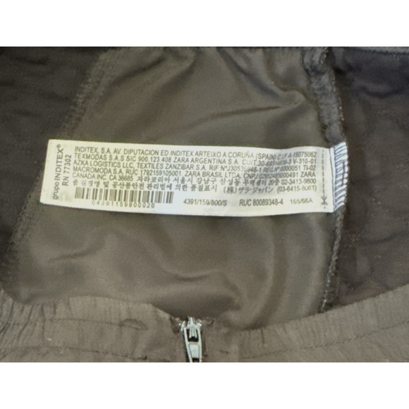 ZARA Women's Sz S Mini Shorts Quilted Black Crossover Pleat Detail High Waist - Picture 7 of 7